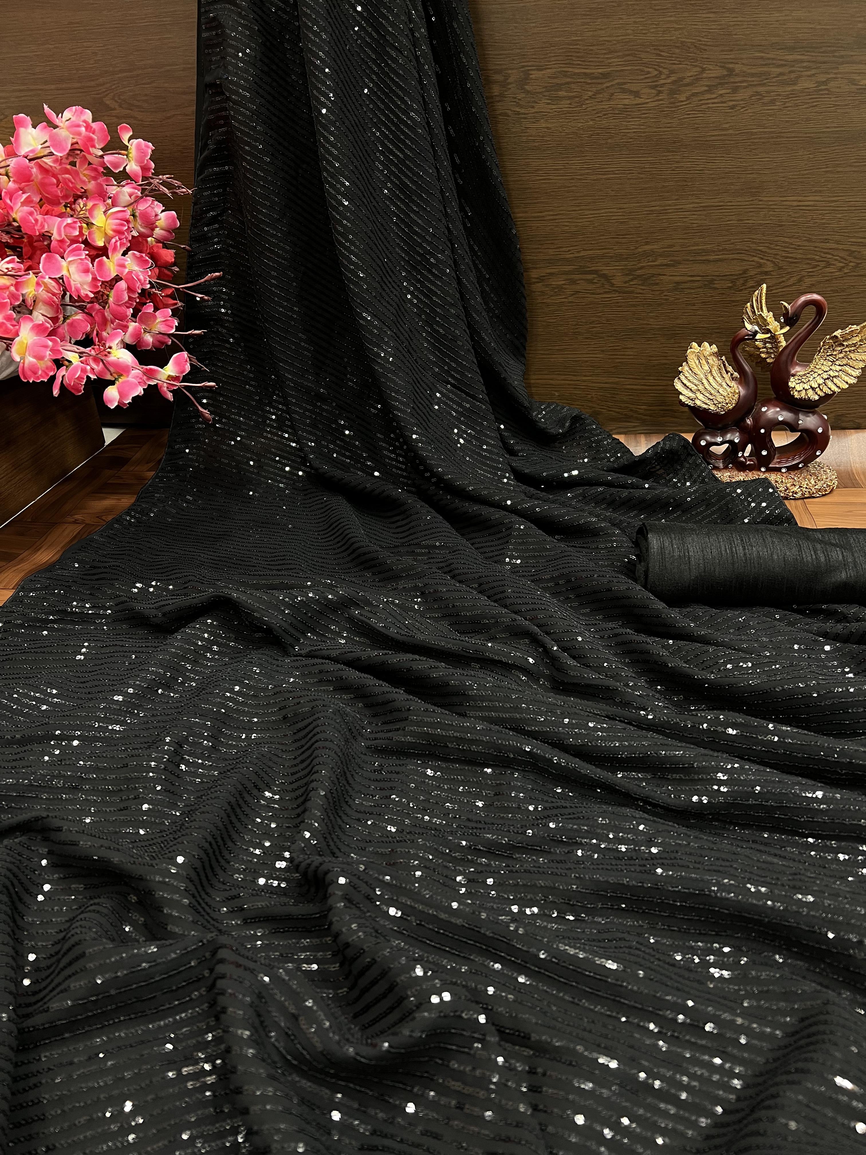 Sequins Saree