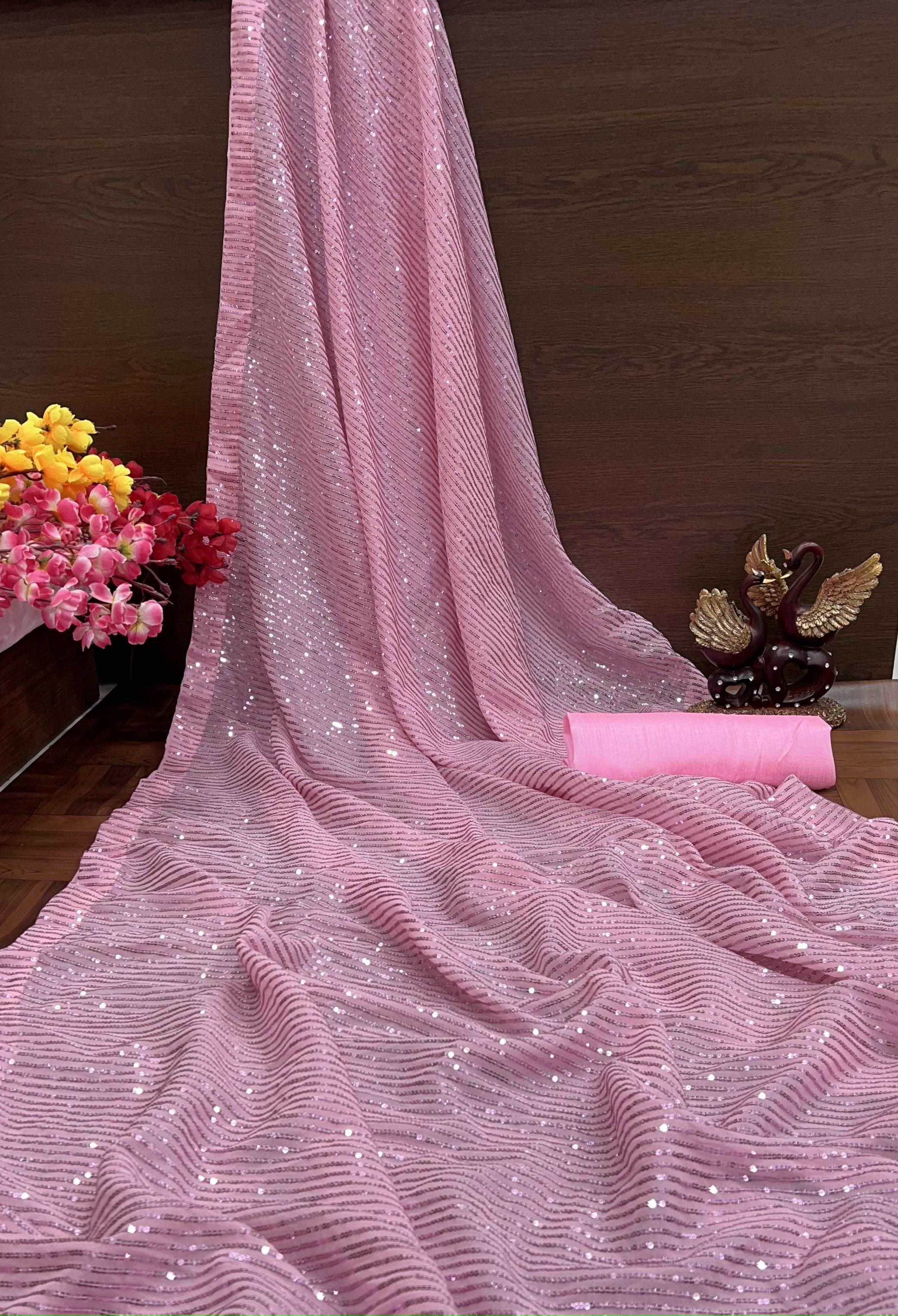 Sequins Saree