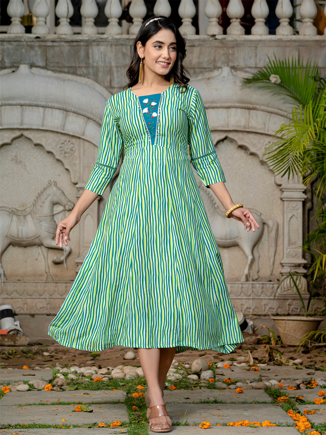 Rama Pure Soft Rayon Print With Embroidery Work Kurti 
