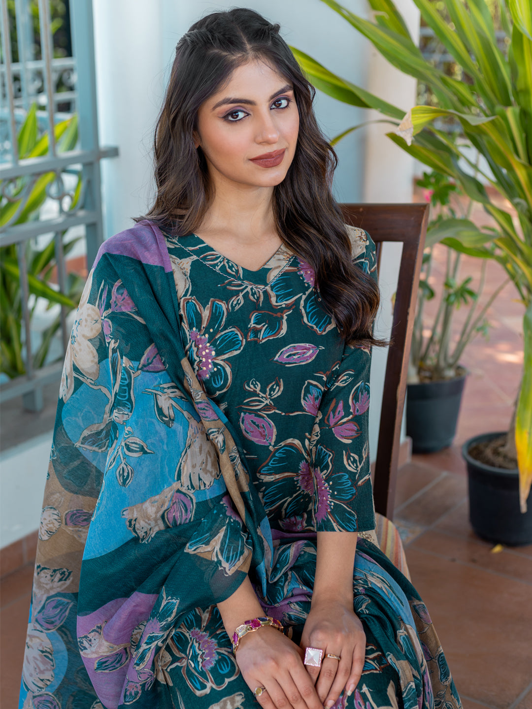 Rama Pure Soft Cotton Blend Print Salwar Suit 
