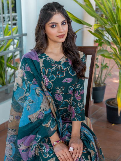 Rama Pure Soft Cotton Blend Print Salwar Suit 