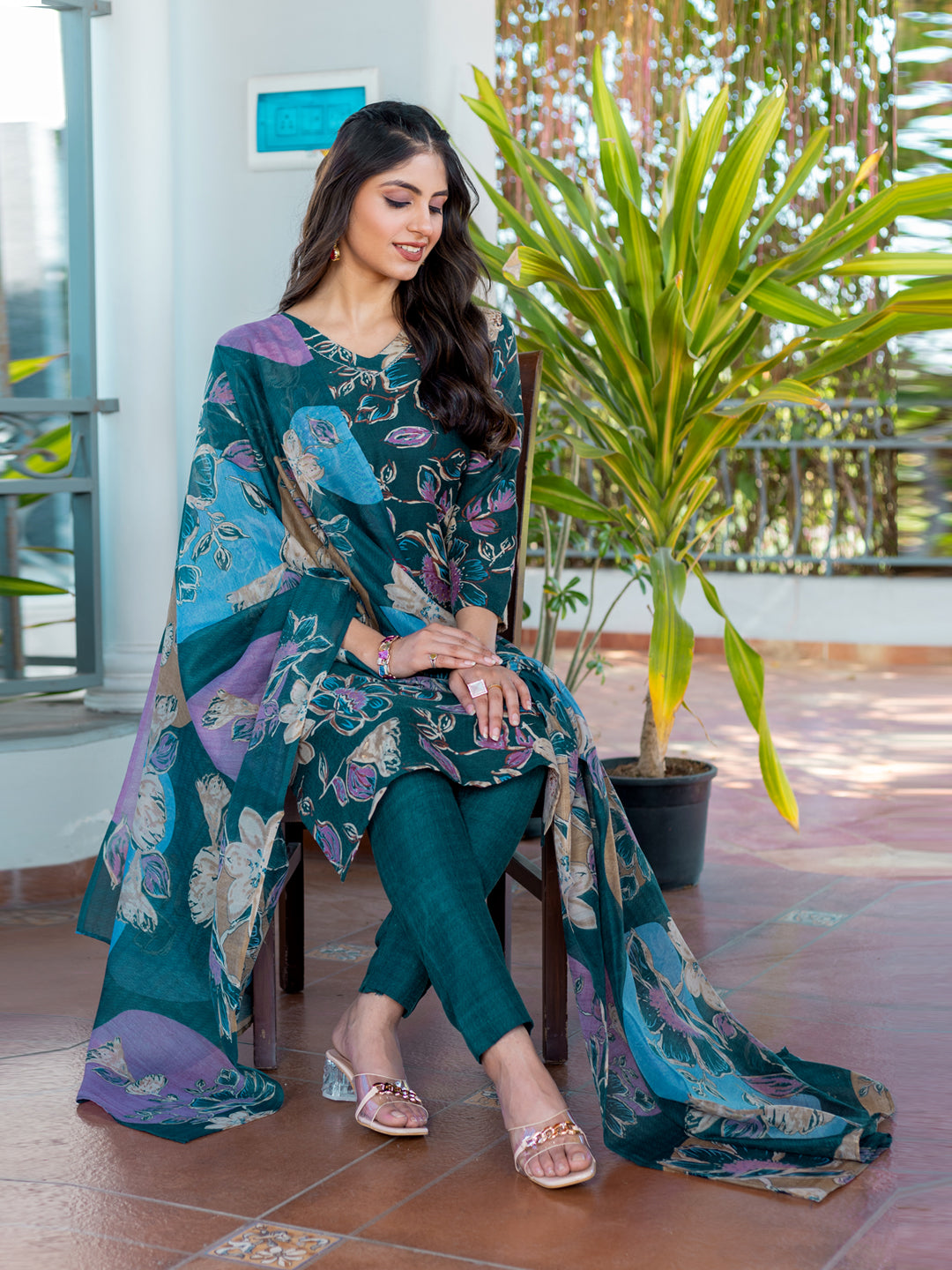 Rama Pure Soft Cotton Blend Print Salwar Suit 