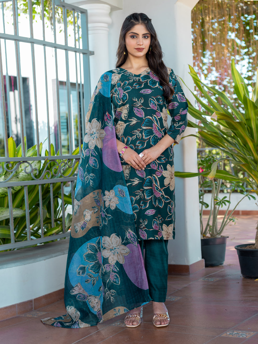 Rama Pure Soft Cotton Blend Print Salwar Suit 