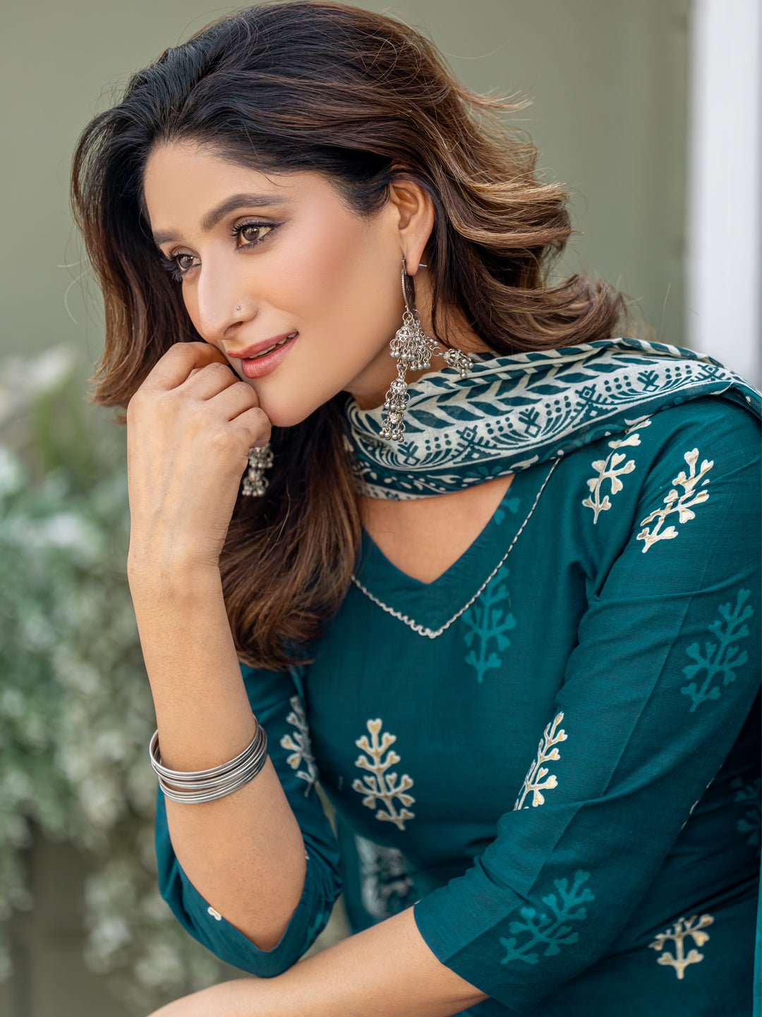 Morpich Pure Soft Cotton Blend Print Salwar Suit ##color## Salwar Suit. with premium fabric and embroidery