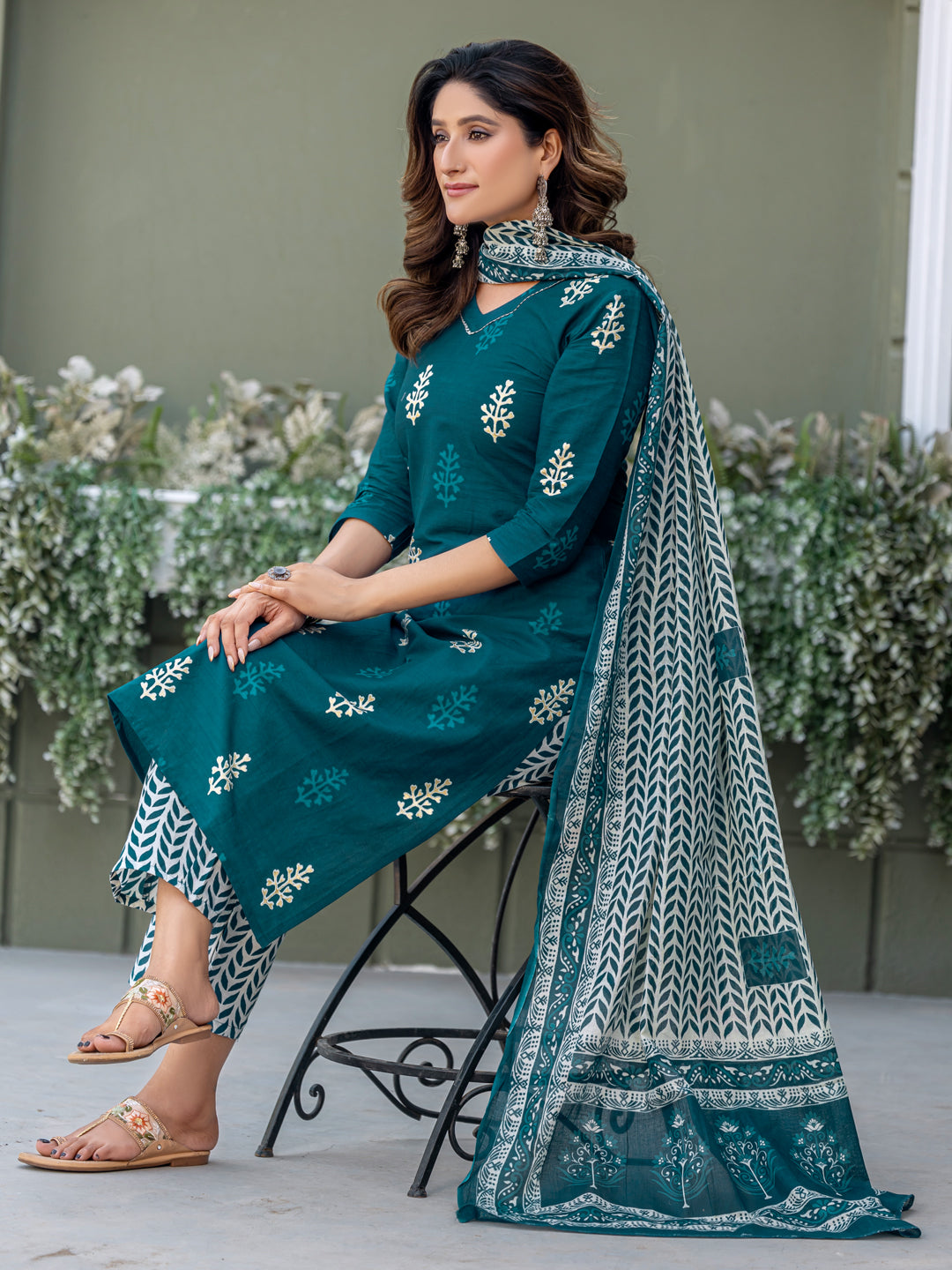 Morpich Pure Soft Cotton Blend Print Salwar Suit ##color## Salwar Suit. with premium fabric and embroidery