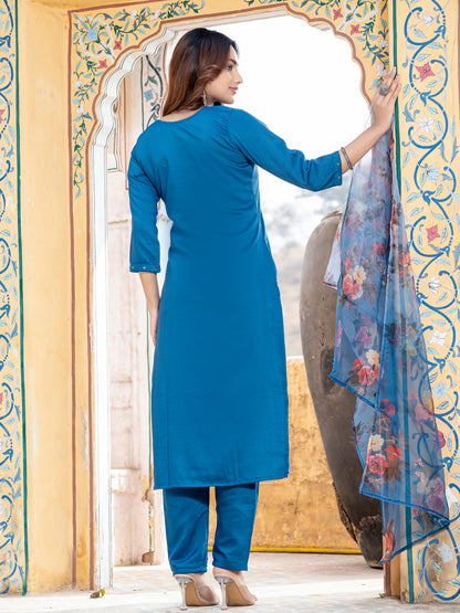 Morpich Pure Soft Silk With Hand Work Salwar Suit 