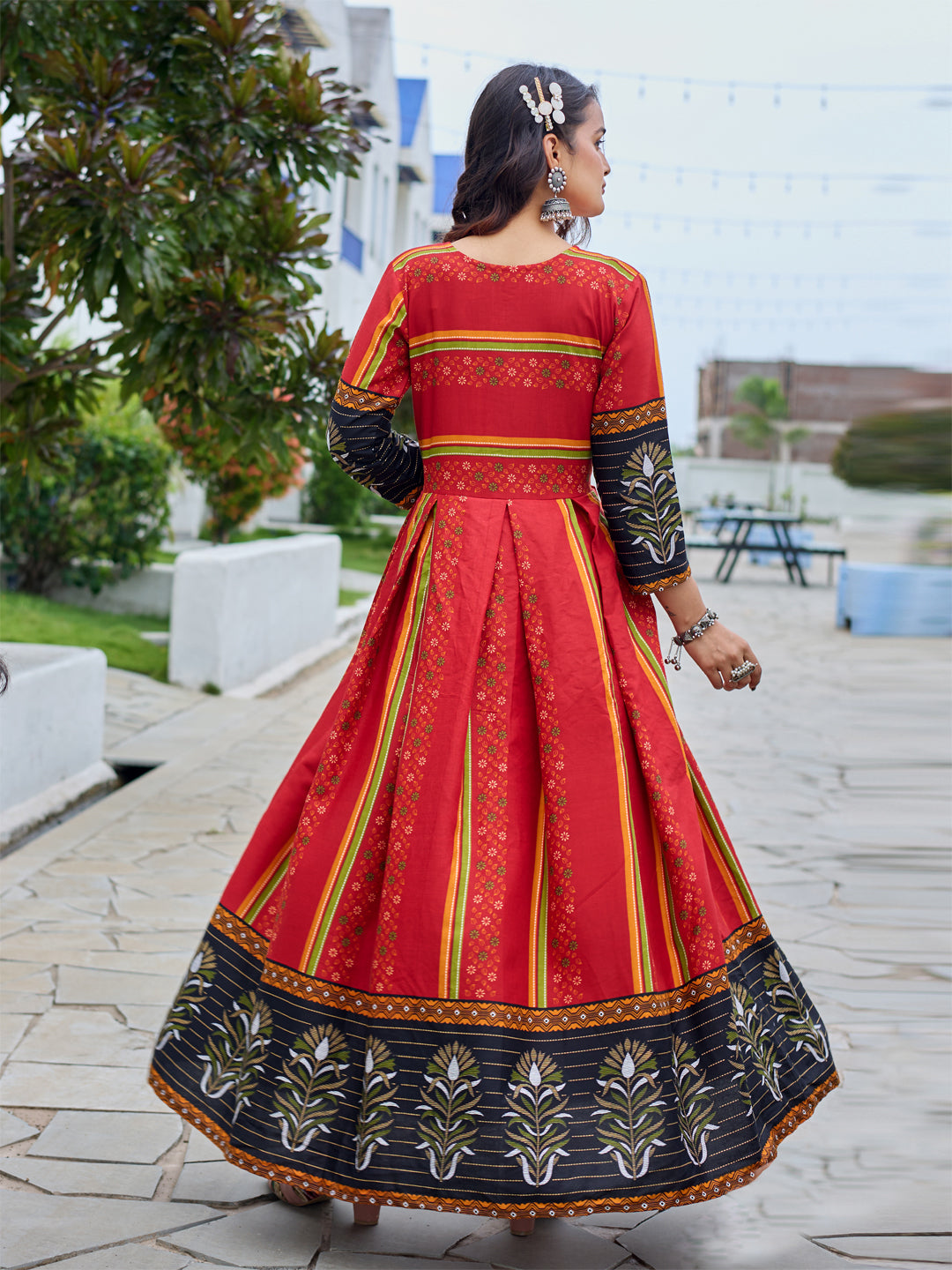 Maroon Pure Soft Rayon Print With Embroidery Work Kurti 
