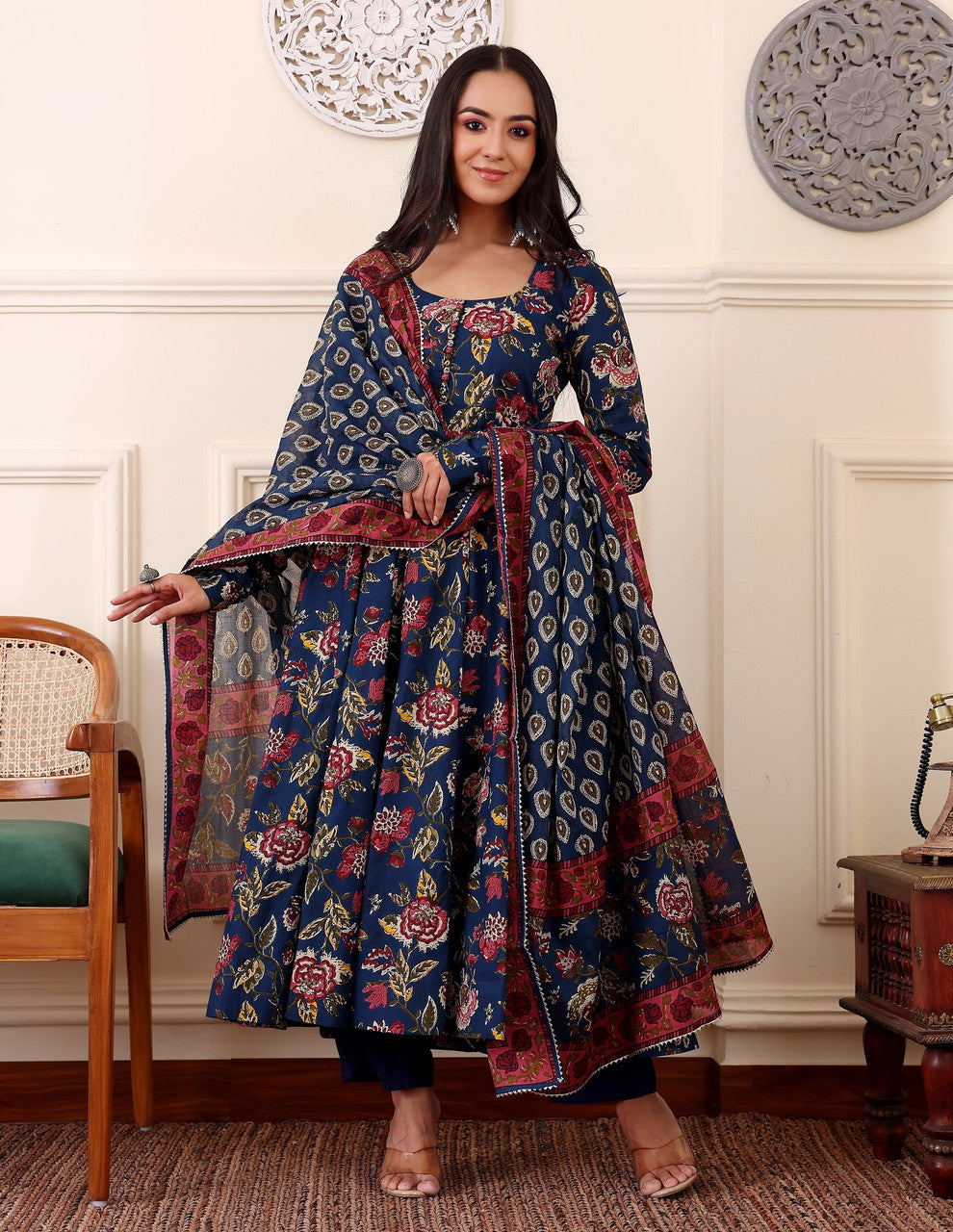 Morpich Pure Soft Reyon Cotton Blend Print Salwar Suit 