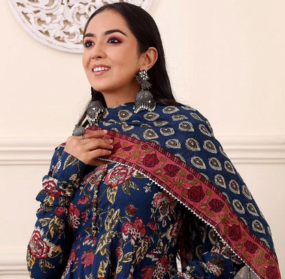 Morpich Pure Soft Reyon Cotton Blend Print Salwar Suit 