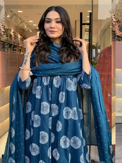 Morpich Pure Soft Reyon Cotton Blend Print Salwar Suit 