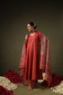 Rust Pure Soft Reyon Cotton Blend Print Salwar Suit 