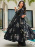 Black Pure Soft Reyon Cotton Blend Print Salwar Suit 