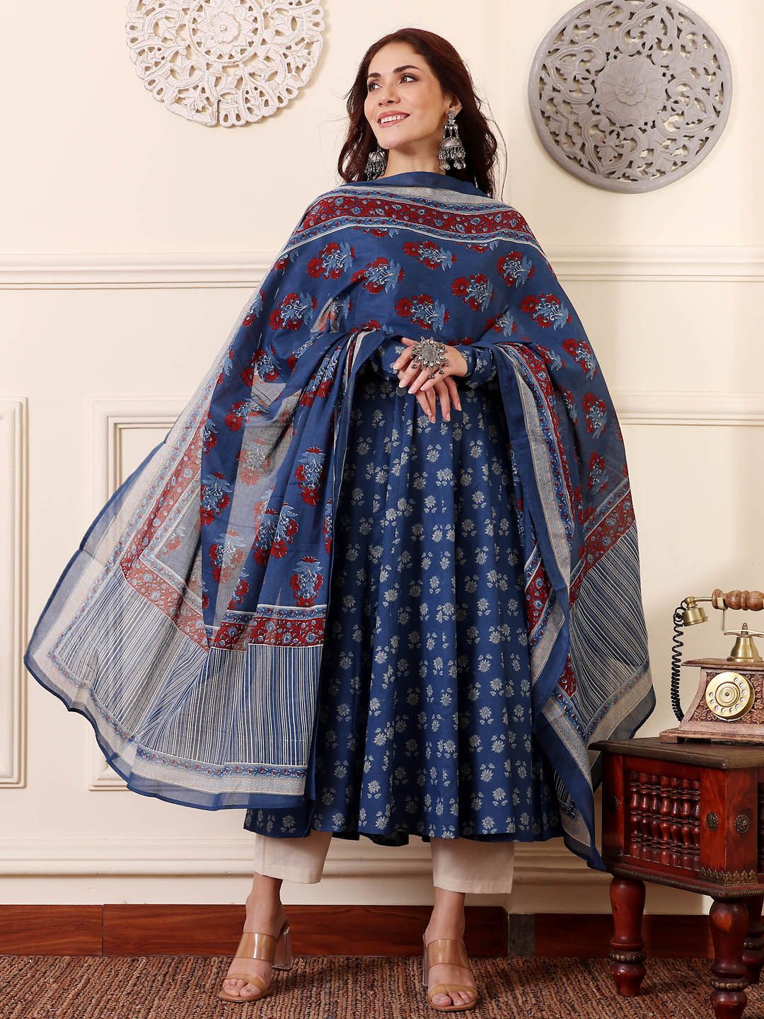 Morpich Pure Soft Reyon Cotton Blend Print Salwar Suit 