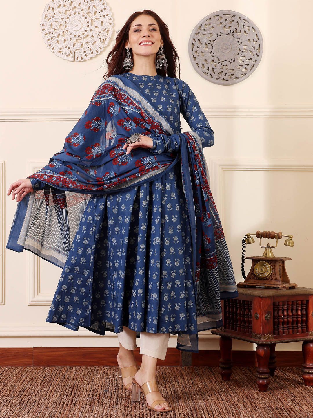 Morpich Pure Soft Reyon Cotton Blend Print Salwar Suit 