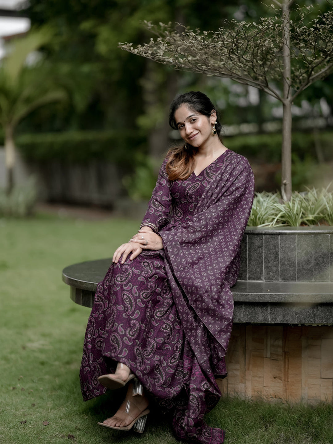 Jamun Pure Soft Reyon Cotton Blend Print Salwar Suit ##color## Salwar Suit. with premium fabric and embroidery