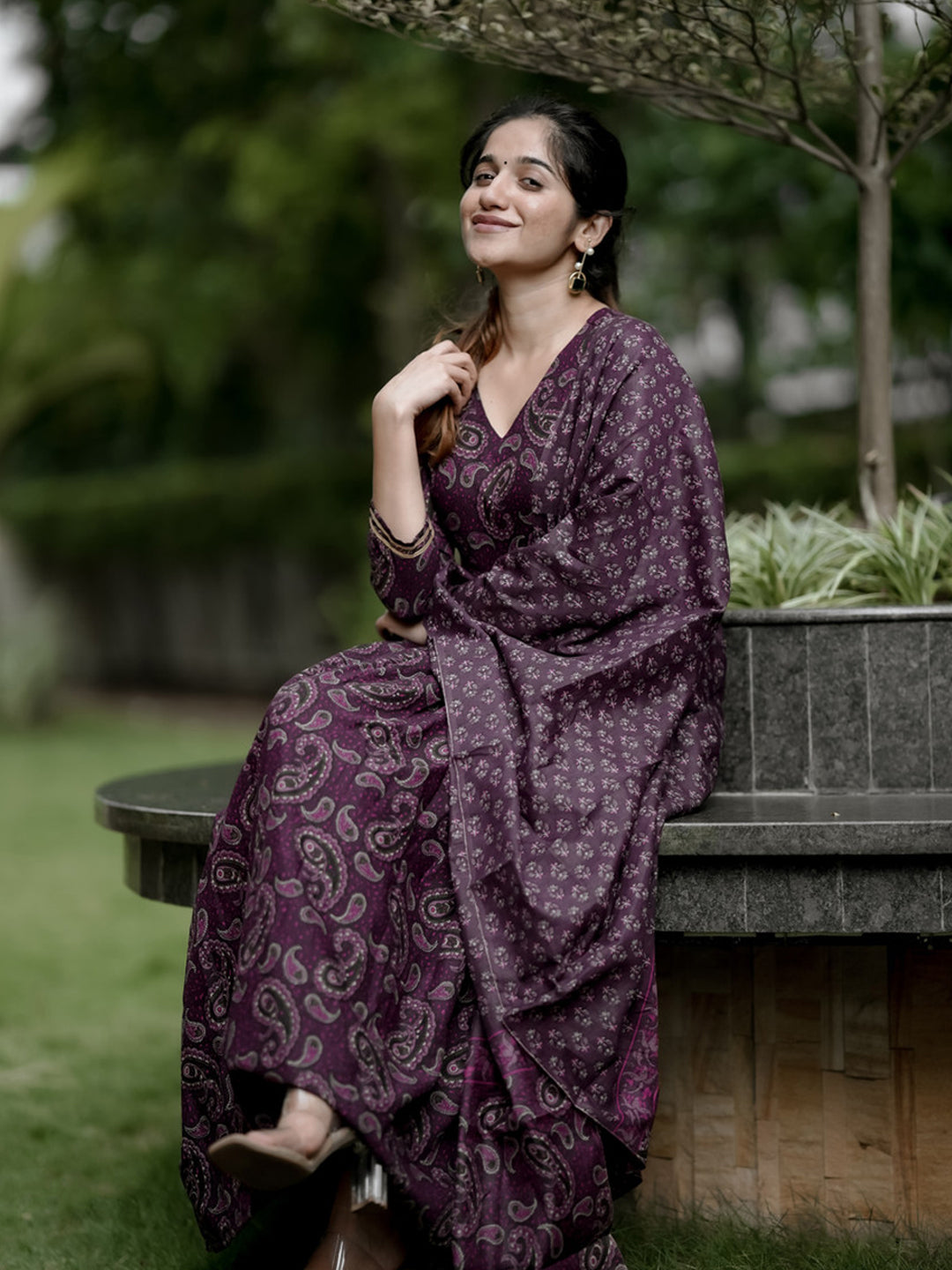 Jamun Pure Soft Reyon Cotton Blend Print Salwar Suit ##color## Salwar Suit. with premium fabric and embroidery