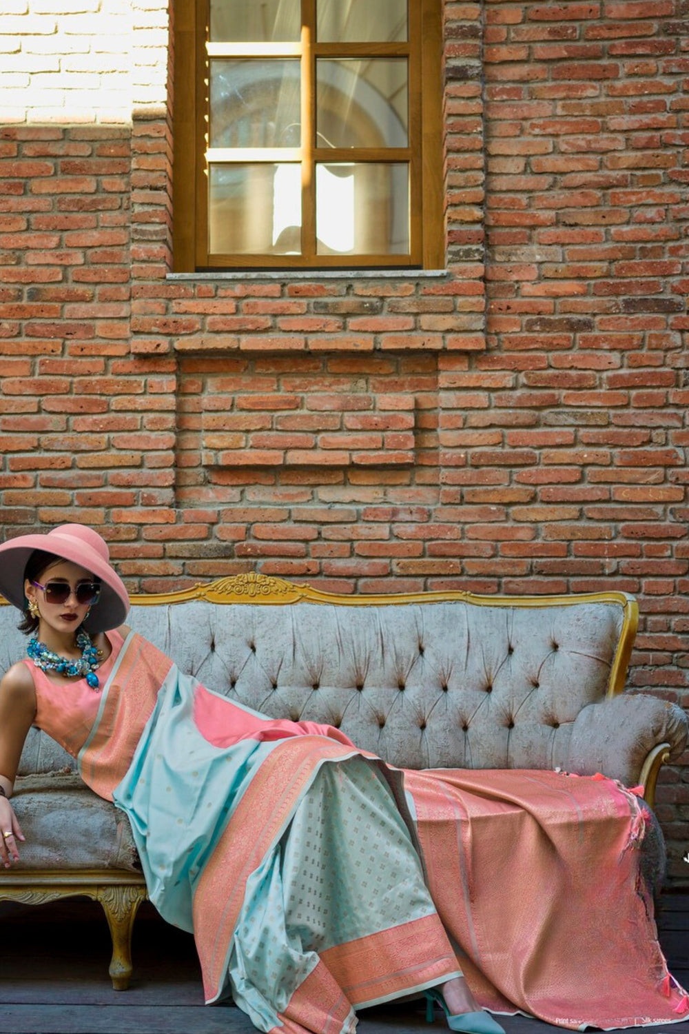 Blue Pure Soft Banarasi Handloom Banarasi Saree ##color## Patola Saree with premium fabric and embroidery