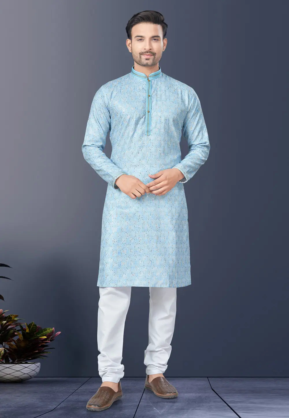 Buy Men's Festival Collection Kurta Pyjama Anant Exports Men's Kurta - Main Image