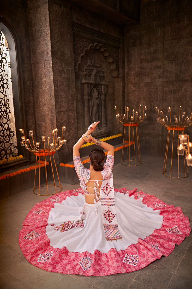 Cotton chaniya choli with patchwork

