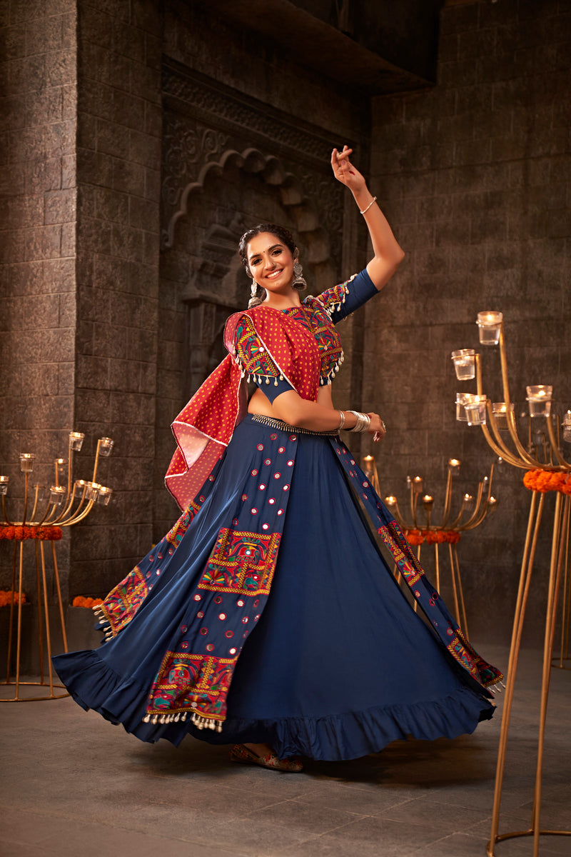Rayon chaniya choli for dandiya nights

