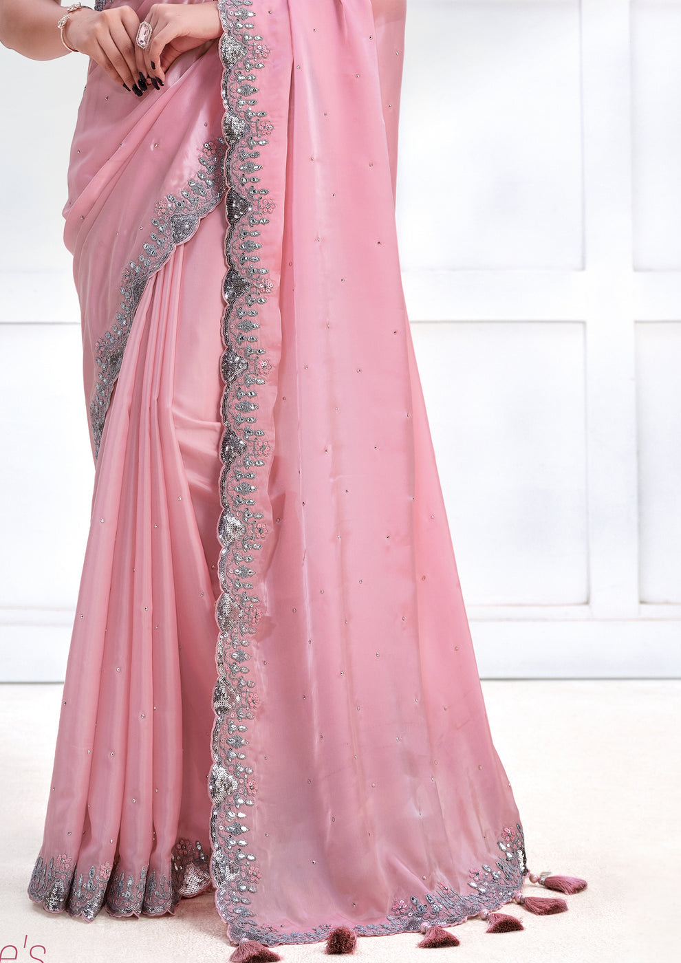 Crepe Satin Saree