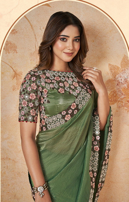 Crush Silk Saree