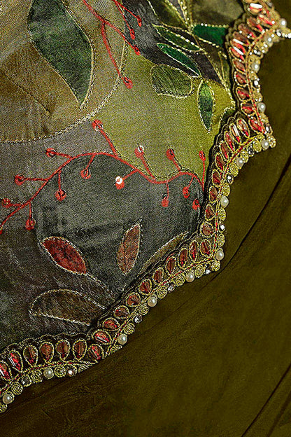 Crape Sartin Saree