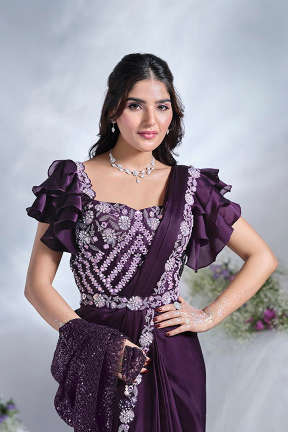 Ready to Wear Embroidery Saree