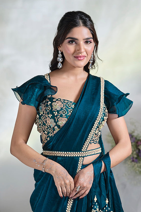 Ready to Wear Embroidery Saree
