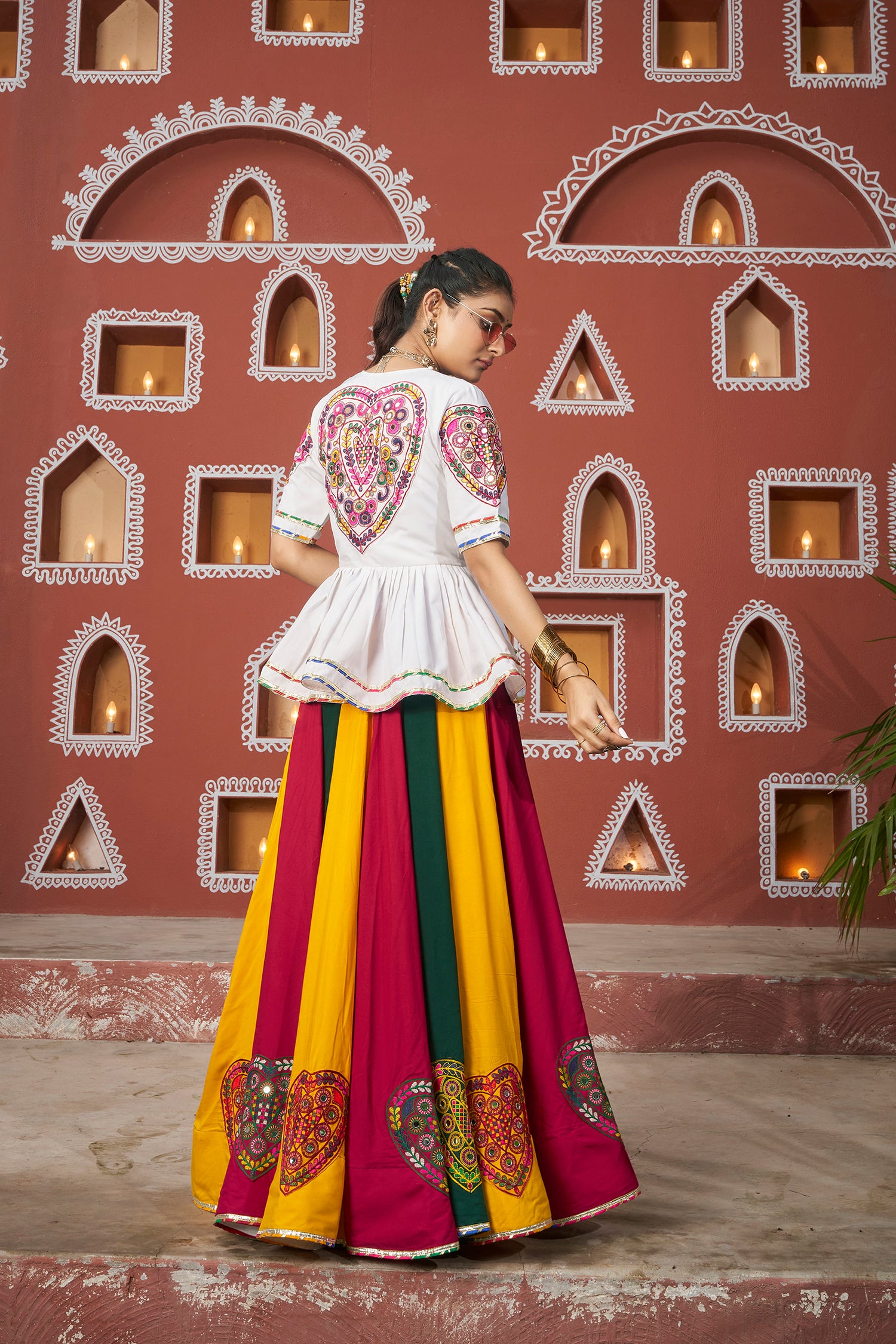 ladies garba dress garba dress for women Garba Special Pink Black Navratri Chaniya Choli for Women Ragthm