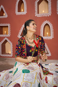 Multicolor jacket Chaniya Choli for Navratri Garba night

