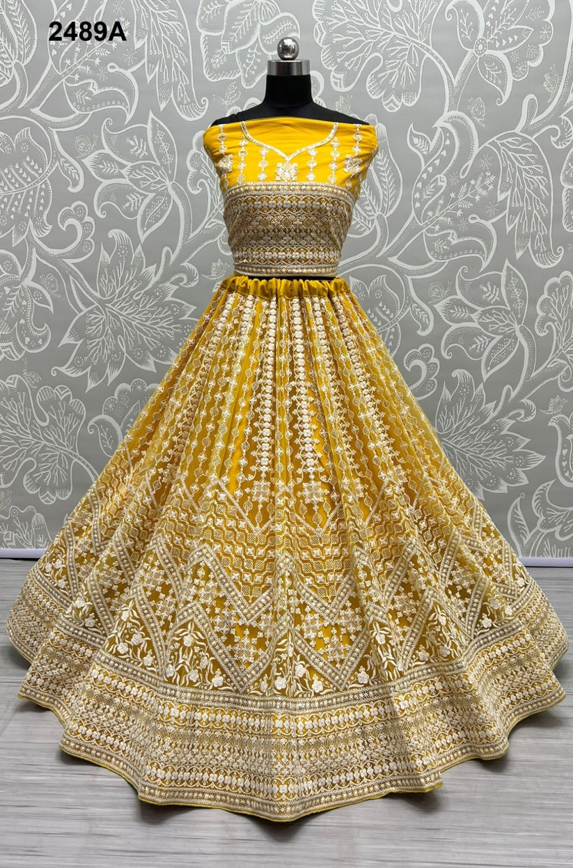 Bridal Lehenga Choli Designer Bridal Heavy Velvet with Sequence