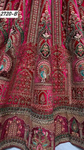 Heavy Velvet Bridal Wedding Lehenga Choli