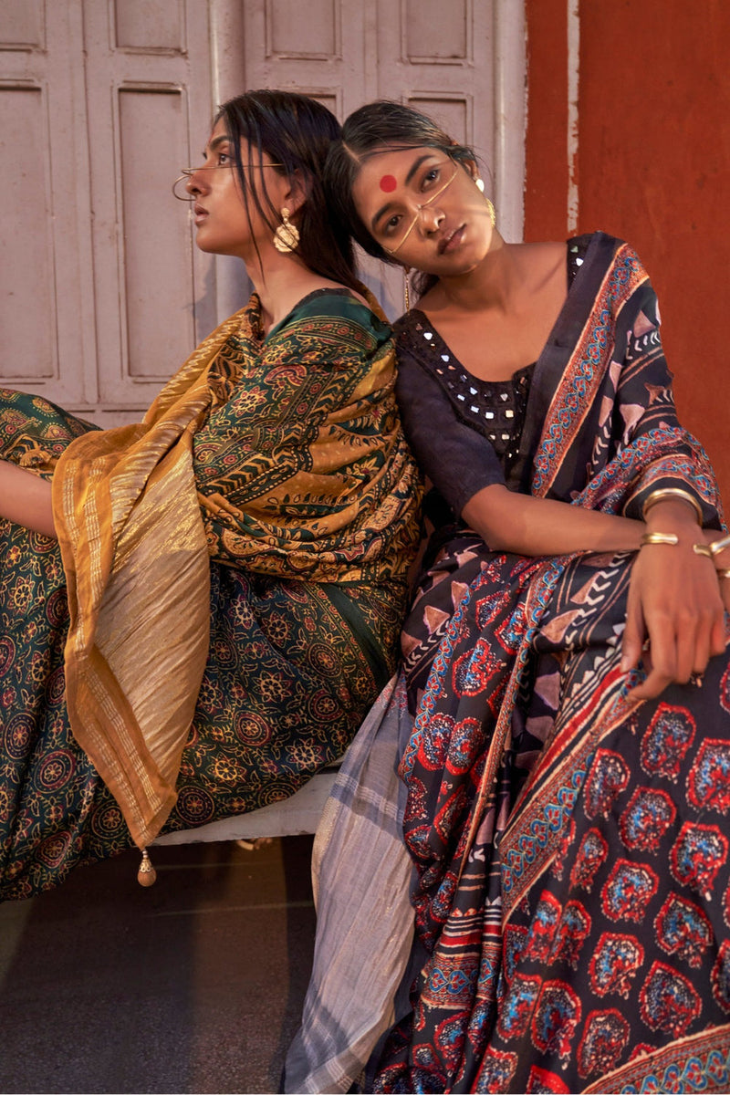 Gajji Lagdi Patta Saree