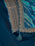 teal blue sharara dress for women with dupatta