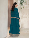 Elegant Sequin Work Sharara Suit for Wedding & Occasions