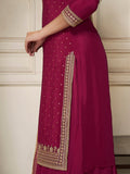 Ethnic partywear sharara set with handwork and dupatta
