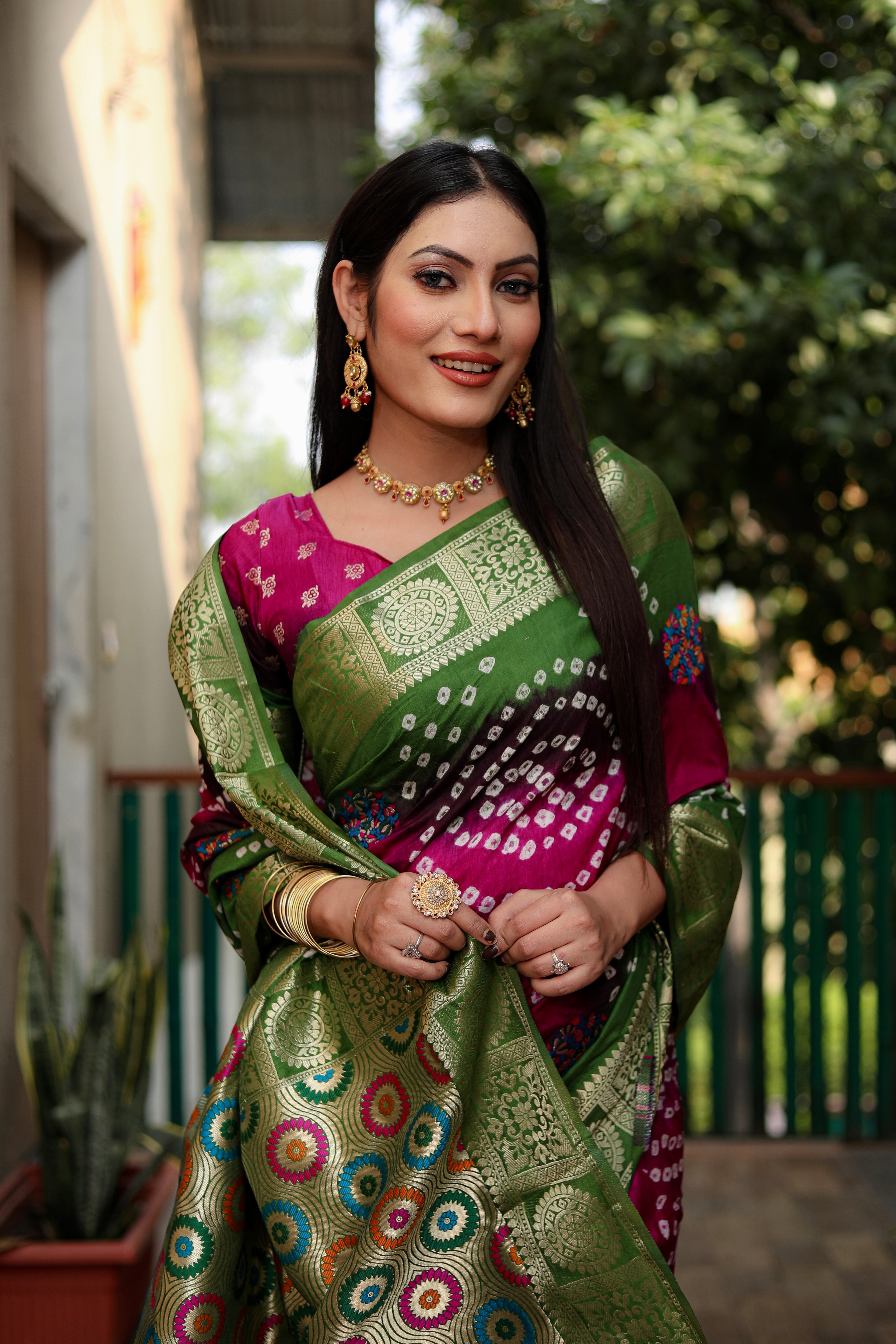 Bandhani Saree
