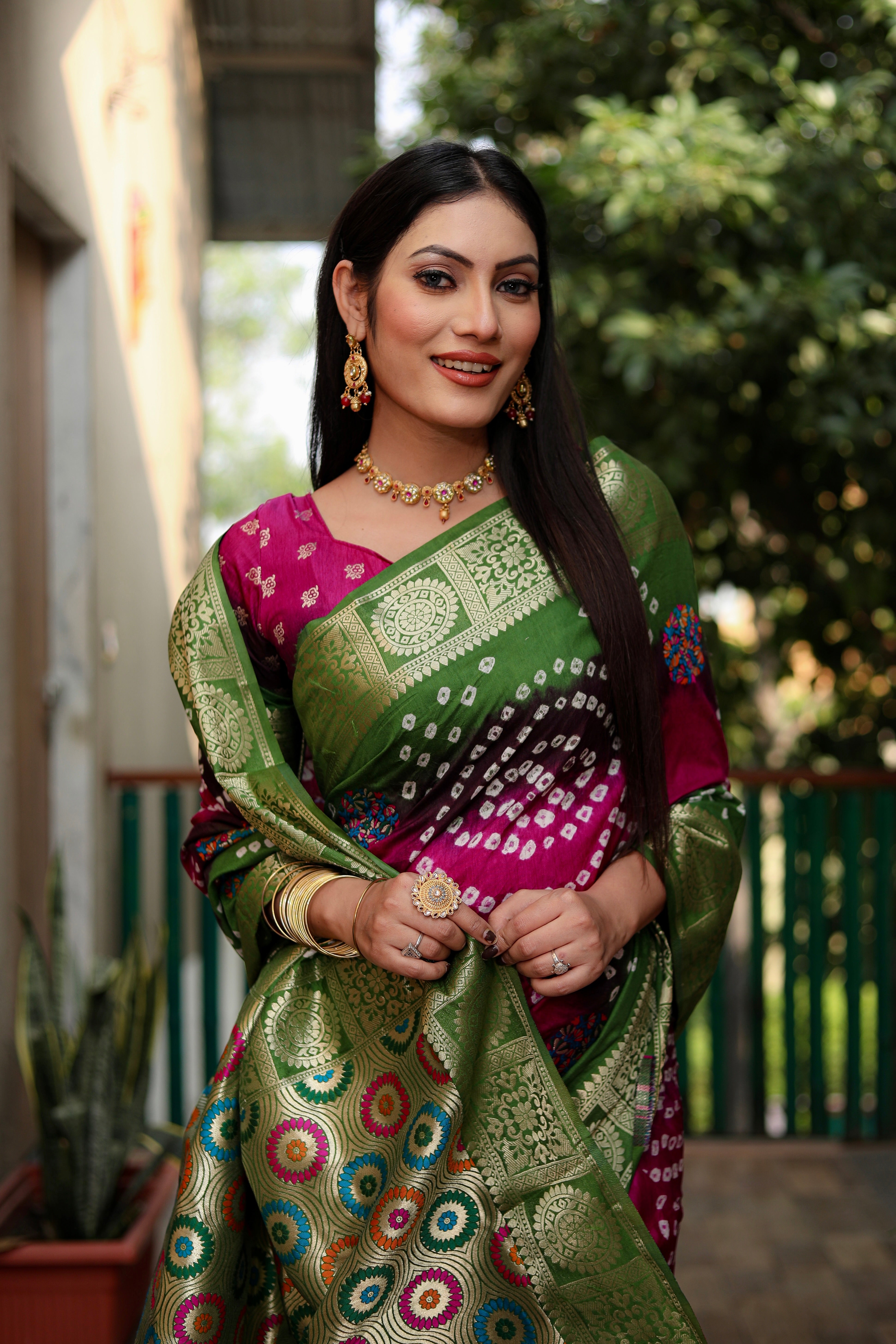 Bandhani Saree