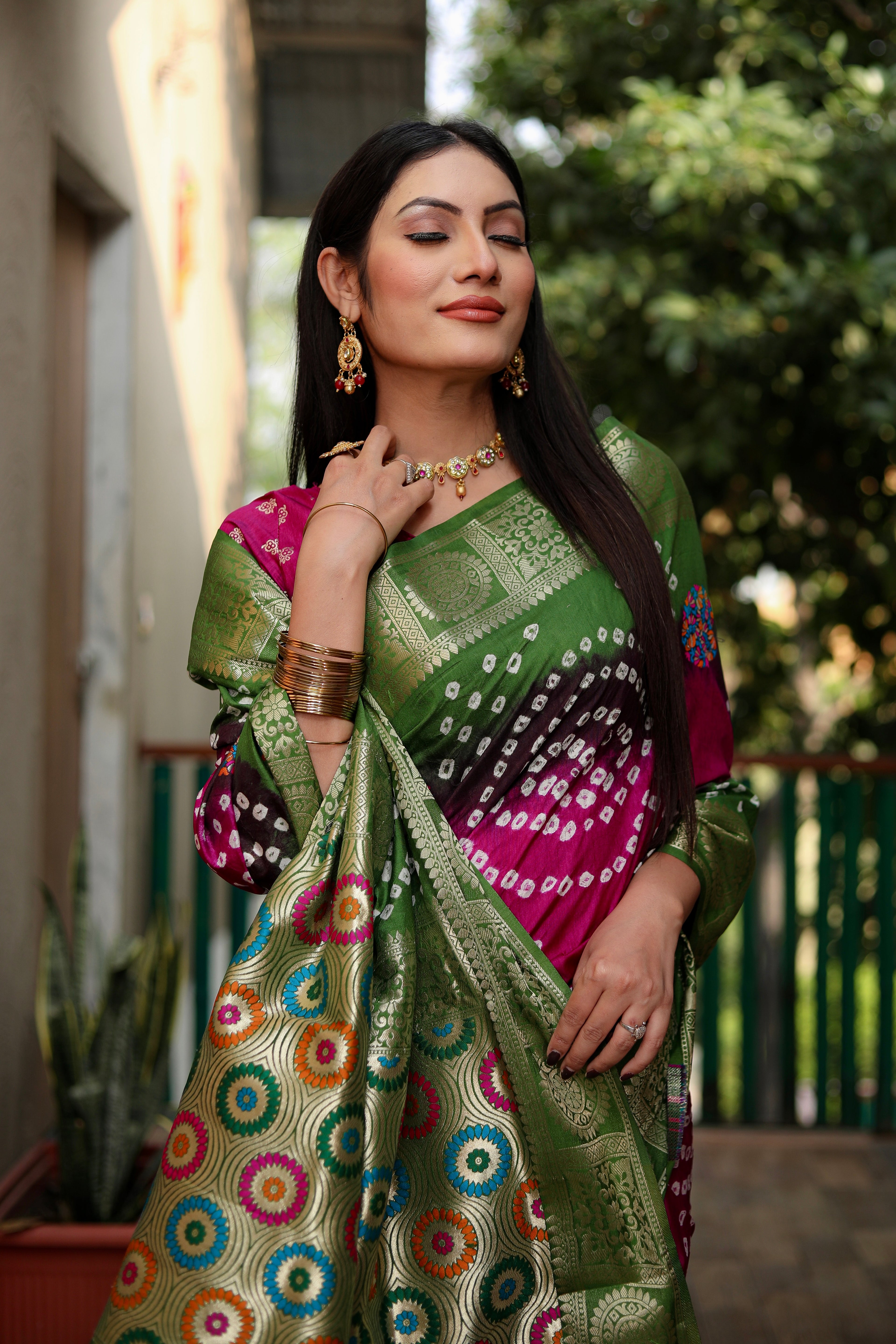 Bandhani Saree