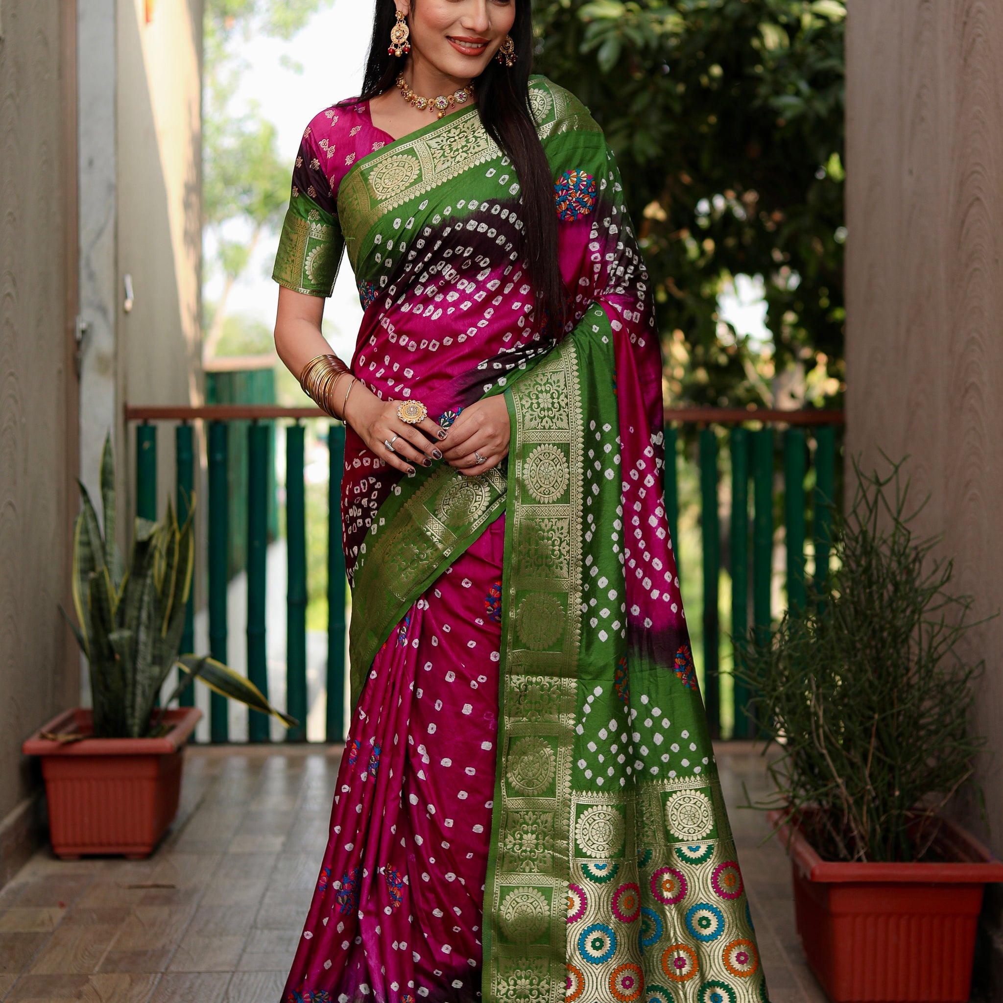 Bandhani Saree
