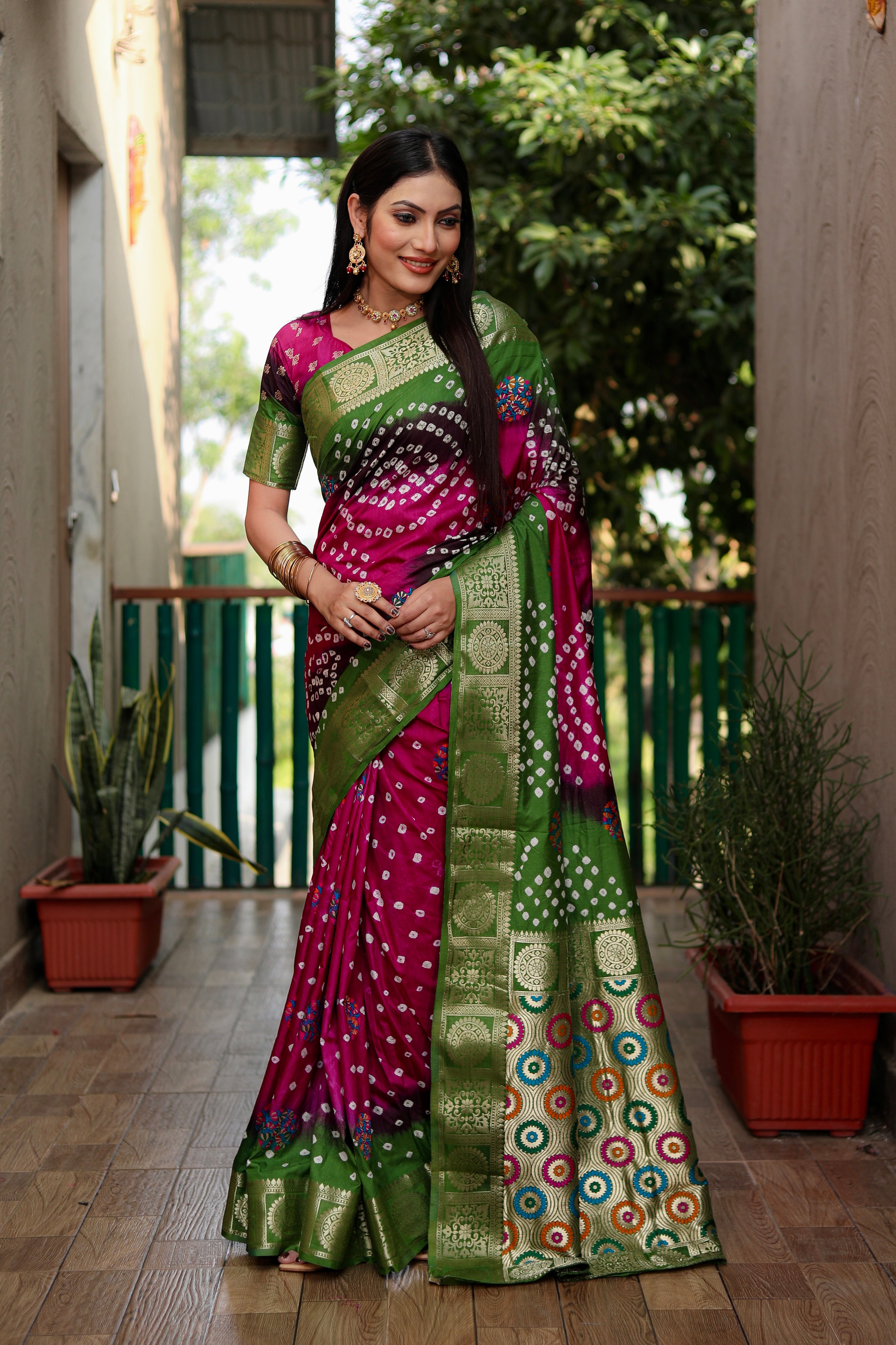 Bandhani Saree