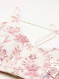 Cream Net Floral Sequins with Heavy Zarkan Embroidery Lehenga Choli & Dupatta