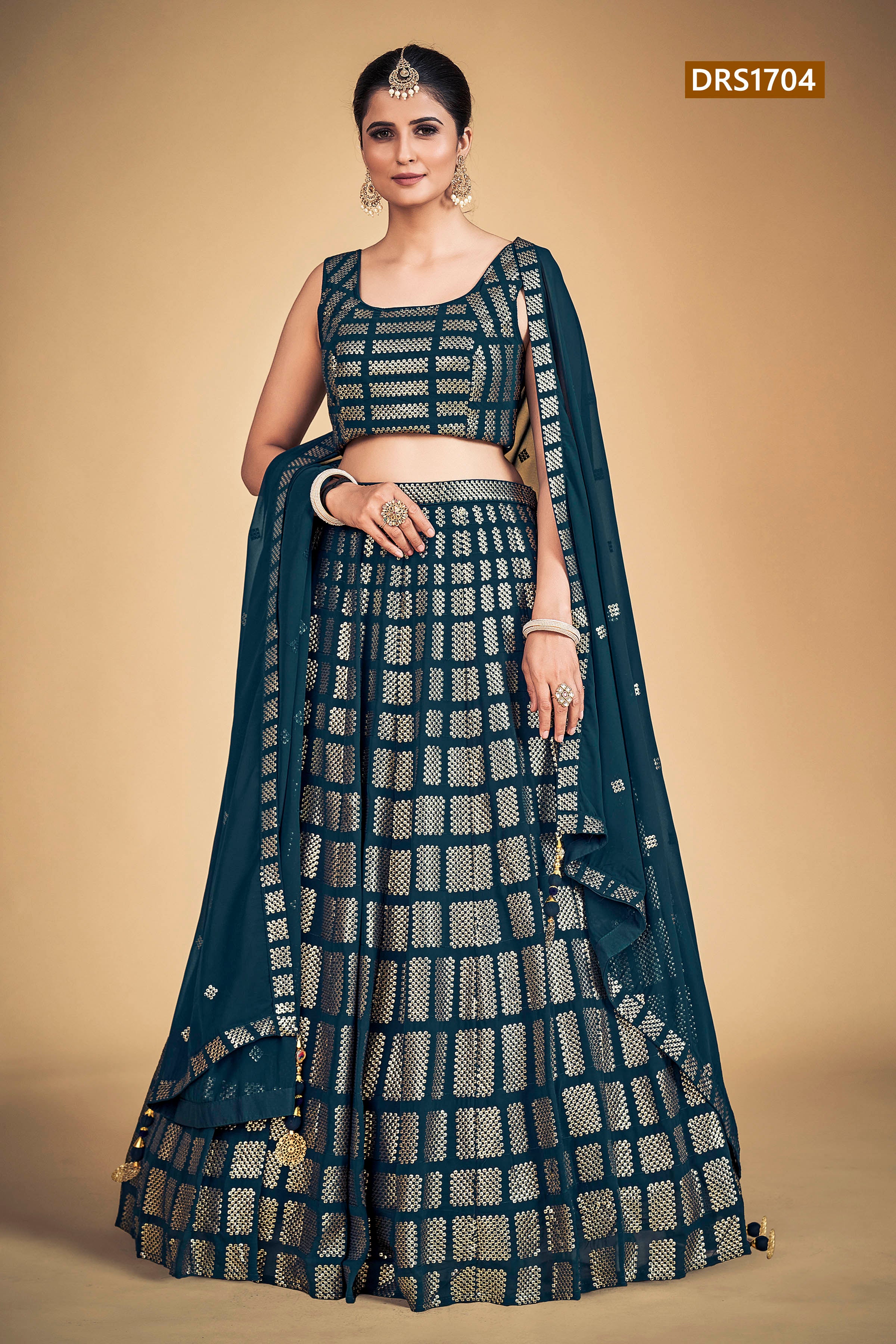 Sophia Designer Fancy Wear Lehenga D.No 1704