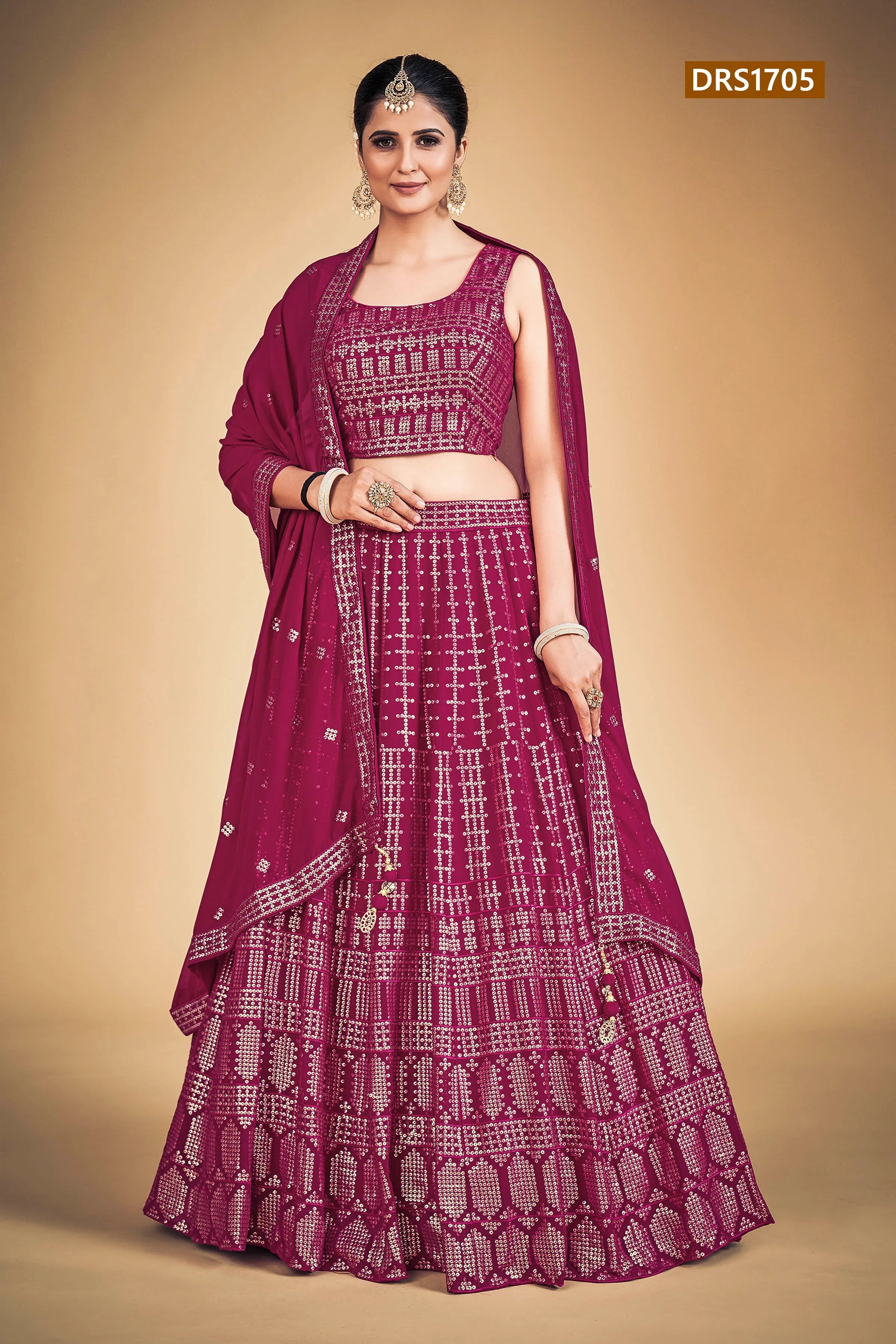 Sophia Designer Fancy Wear Lehenga D.No 1705 - Anant Exports