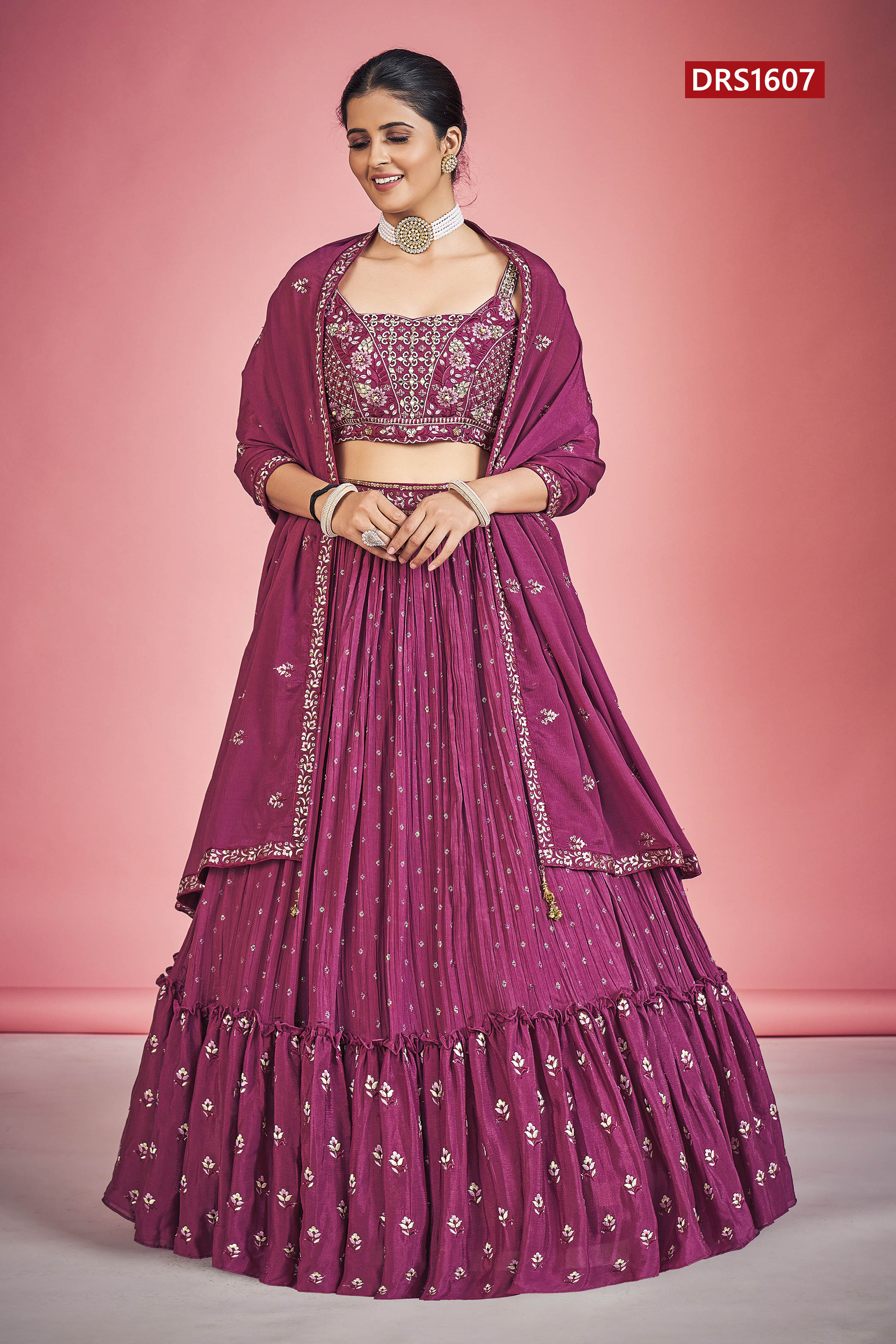 Regina Designer Occasion Wear Lehenga D.No 1607