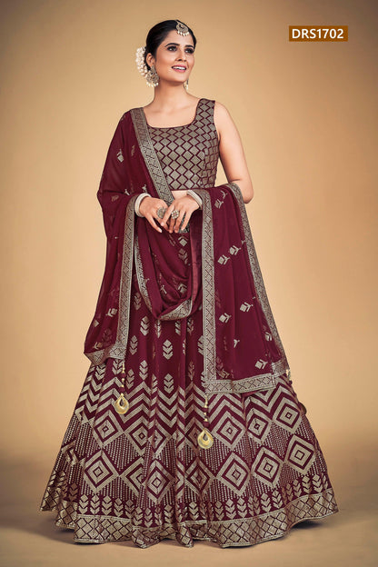 Sophia Designer Fancy Wear Lehenga D.No 1702 - Anant Exports