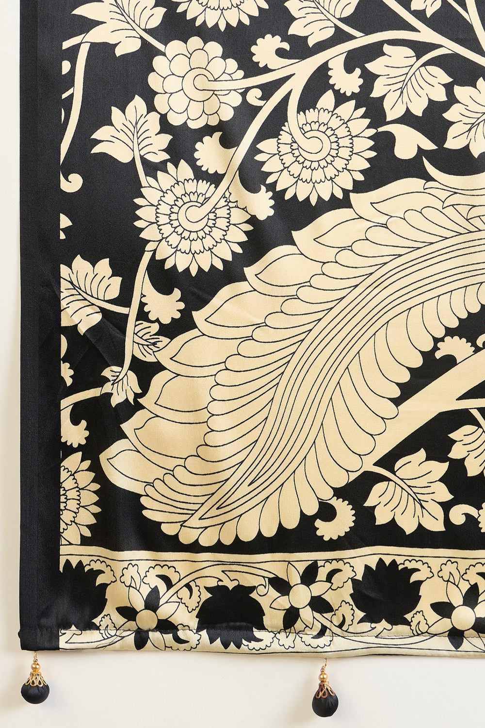 Black Pure Soft Handloom Weaving Silk Saree 