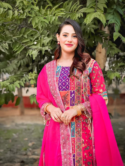 Beautiful Designer Tuhi-2 Pakistani Suit With Dupatta Set