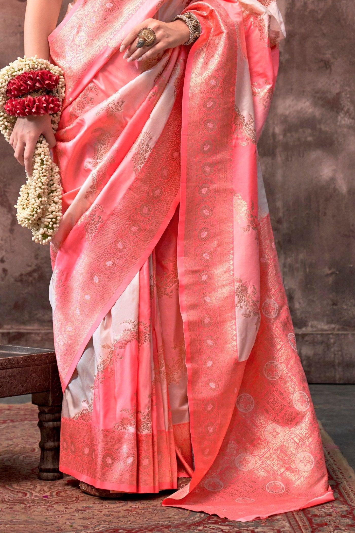 Women's Designer Party Wear Pure Dharmavaram Silk Saree